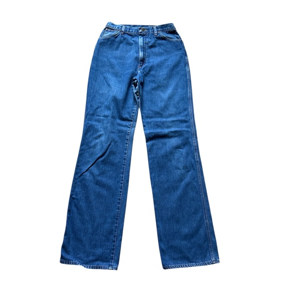 Wrangler Denim - Vintage Wrangler No Fault High Rise Wide Leg Jeans Misses Size 12 Actual 28x33.5